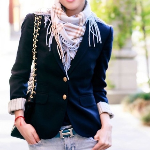 J. Crew Jackets & Blazers - J. CREW Schoolboy Blazer Wool Navy Blue {Y51}